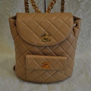 ❌SOLD❌ Chanel Vintage Lambskin Backpack